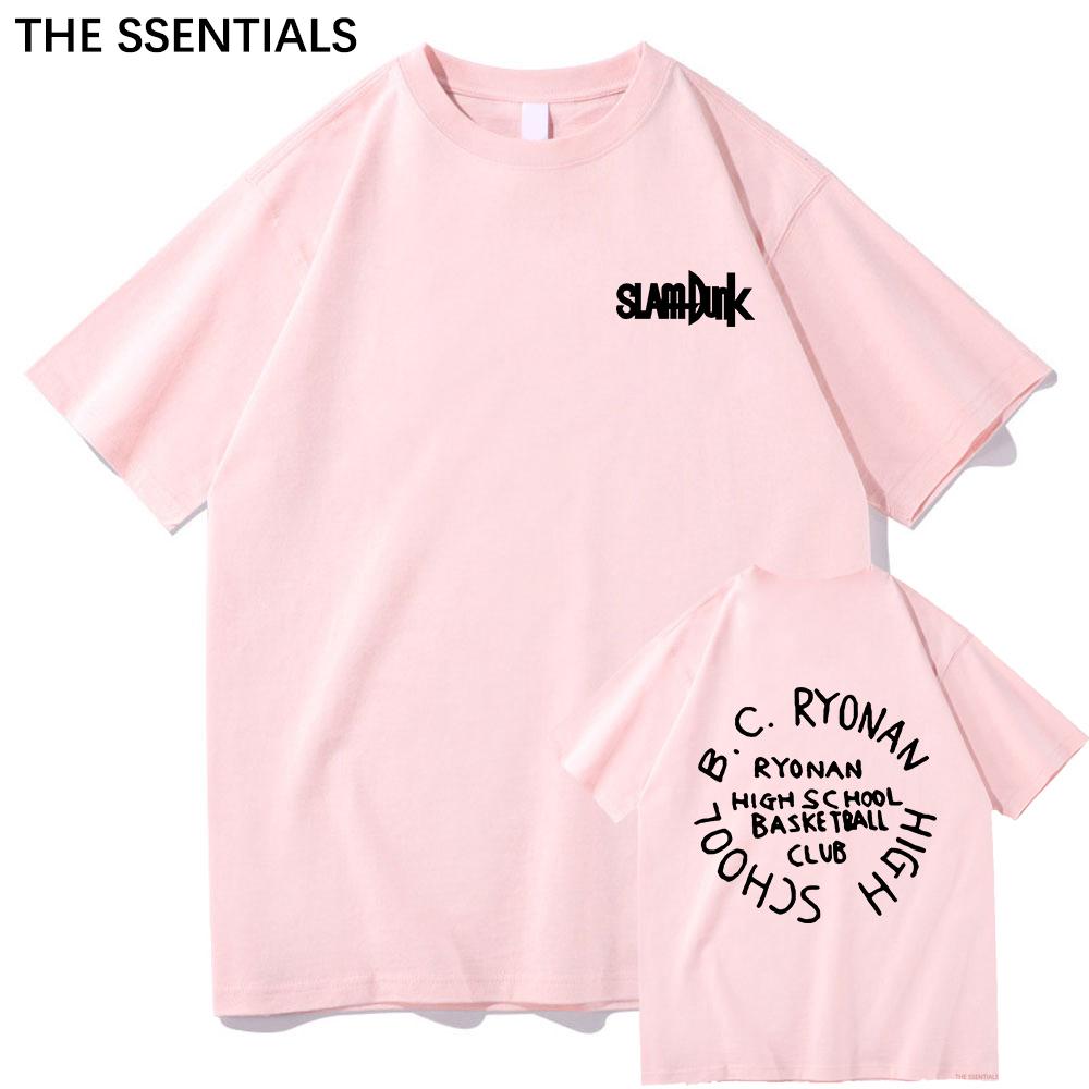 Anime Slam Dunk T Shirt Unisex /Women Harajuku Graphic Hanamichi Tshirt Unisex Unisexga Cartoon Aesthetic Letter Print Cotton Tee Shirt