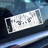 Shy anime girl with love eyes decal,jdm style japanese anime style high quality for windows,For a Unique look!