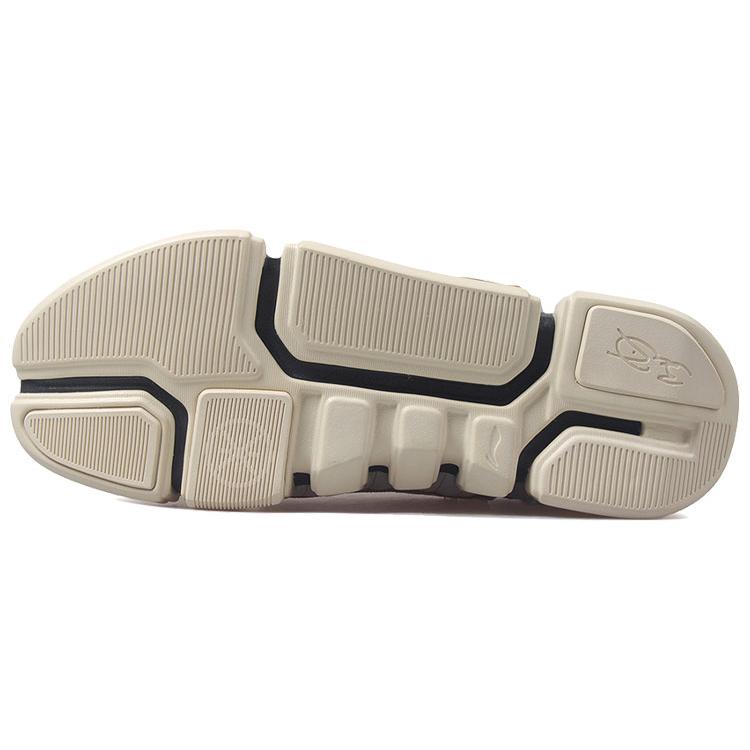 Li Ning Vintage Slip Resistant Abrasion Resistant Mid top Basketball Shoes Men's Gray AGWN041-3