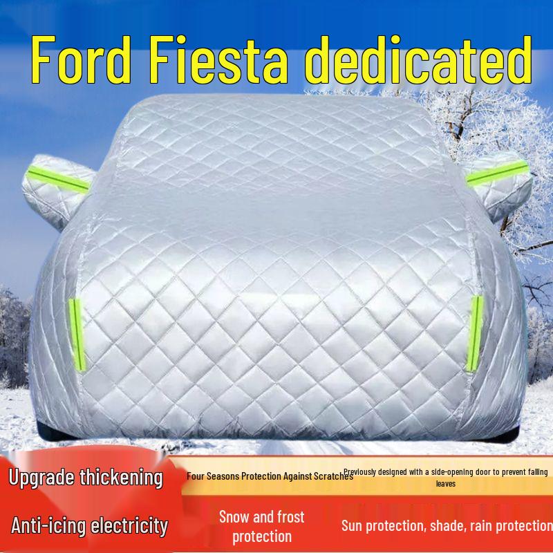 

Ford Fiesta All-Weather Car Cover: UV, Rain, Snow, Frost & Hail Protection with Heat Insulation. Thickened for Hail Protection (All Seasons)