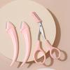 Eyebrow Trimmer Scissors With Comb Facial Hair Removal Grooming Shaping Shaver Cosmetic Makeup Accessories