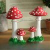 Outdoor Fake Mushroom Decor Miniature Model for Garden Villa Landscape Sculpture Kindergarten Plant Ornament