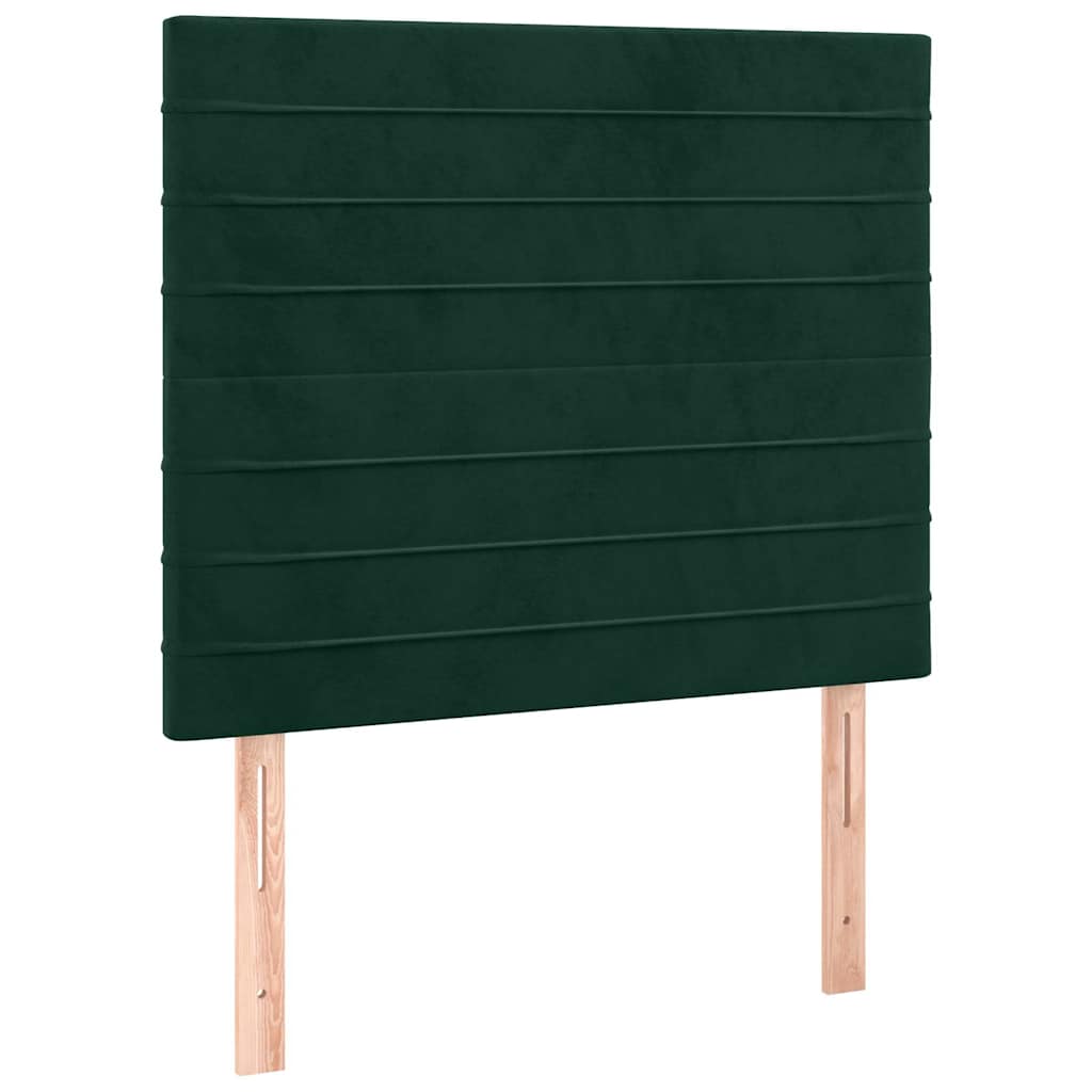 Bed Frame without Mattress Dark Green 80 x 200 cm Velvet
