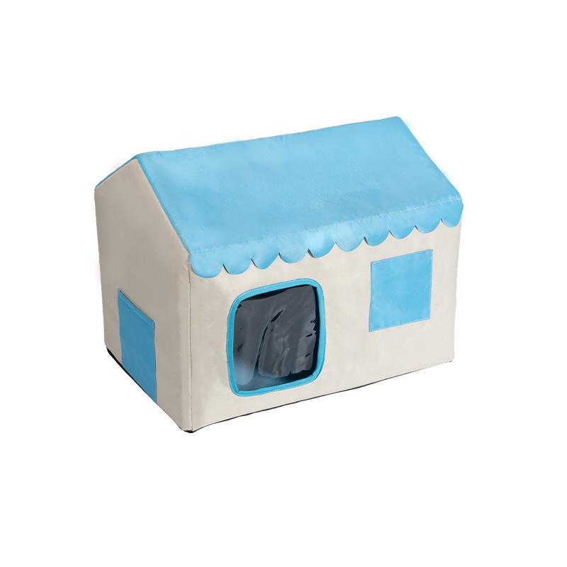 

Лежанка для бездомной кошки Кошачья комната с кондиционером Уличная дождестойкая Уличная водонепроницаемая Закрытый кошачий домик Лежанка для питомца Подходит для всех сезонов 46*38*43cm