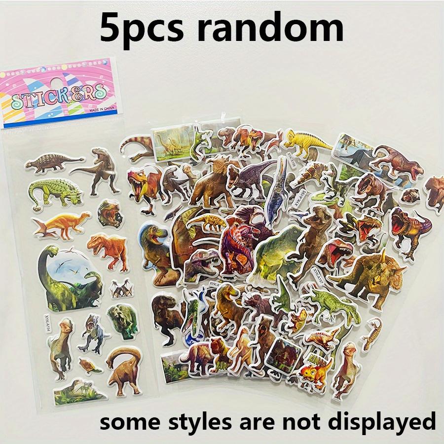

5/10pcs Realistic Dinosaur 3D Bubble Self-adhesive Stickers Tyrannosaurus Stickers Party Decoration, Home Decoration JXB