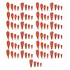 100PCS Carrot Wood Buttons Decorative Cute 2 Holes 0.75 To 1.26in Carrot Buttons for Sewing DIY Crafts