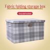 Drawer-Style Folding Storage Basket - Cotton & Linen Fabric