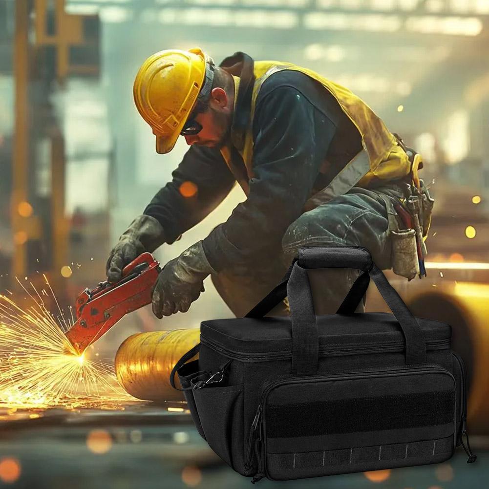 Tool Bag Heavy Duty Multi Tool Bag Organiser Technician Bag with Adjustable Shoulder Strap for Office Workshop Daily Use