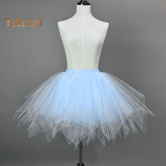 Fusta din tul pentru femei, anii 50, jupon cu tutu, talie elastică, jupon de balet, crinolină, costum de carnaval.