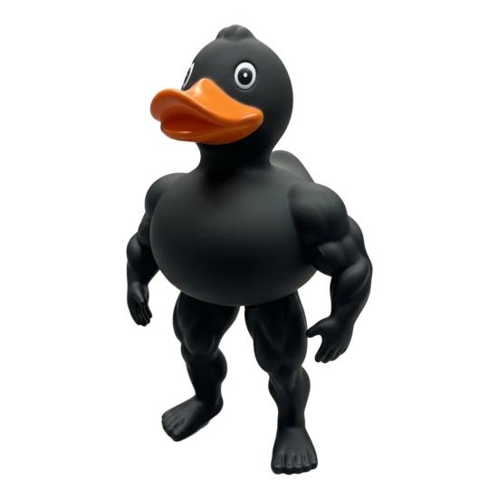 Muscle Duck Figurine The Gym Bro of The Duck World 3D Printed Muscular Duck Statue Gift for Fitness Lovers Protein Powder Hoarders