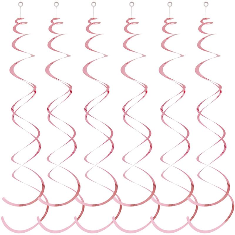 6pcs/set Hanging Swirl Decorations Colorful Household DIY Party Supplies Perfect for Birthdays Weddings Celebrations TMZ