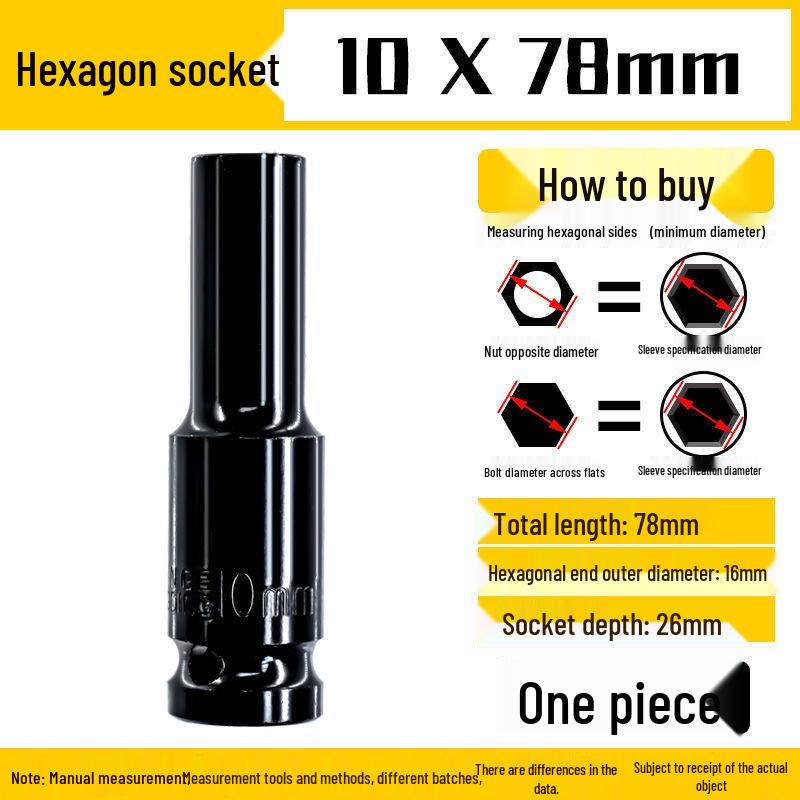 Electric Hex Wrench & Screwdriver Set, 8-32mm - Includes Socket Head, Extension, Air Gun, & Copper Components