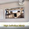 Car Sun Visor HD Decorative Mirror Stick-on Car Shatterproof Stainless Steel Cosmetic Mirror
