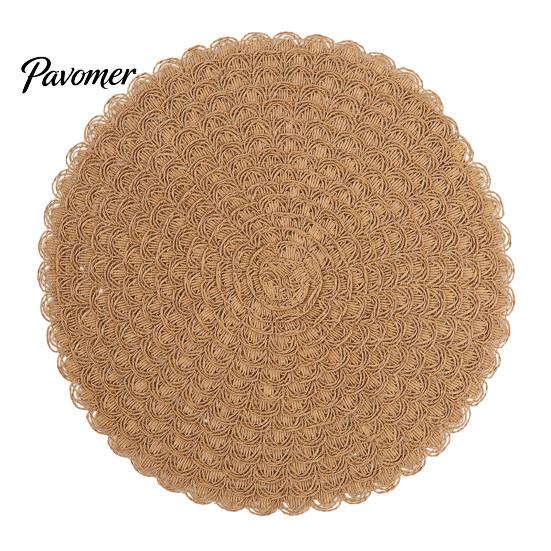 Heat Resistant Table Mats Round Insulated Placemat for Dining Table, Paper Place Mat, Waterproof Oil Proof Non Decorative Lace Slip Coaster