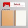B5 Thickened Notebook: A5 Kraft Paper, Lined & Blank Pages, Stitched Cover, DIY-Friendly