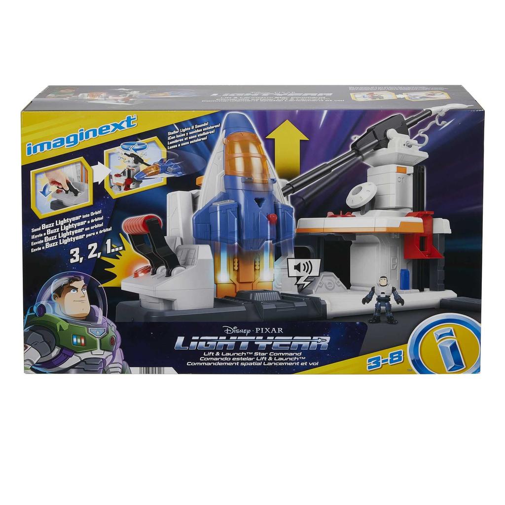 Fisher-Price Imaginext Buzz Lightyear Lift & Launch Star Command (Ages 3 and Up) HGT25 White
