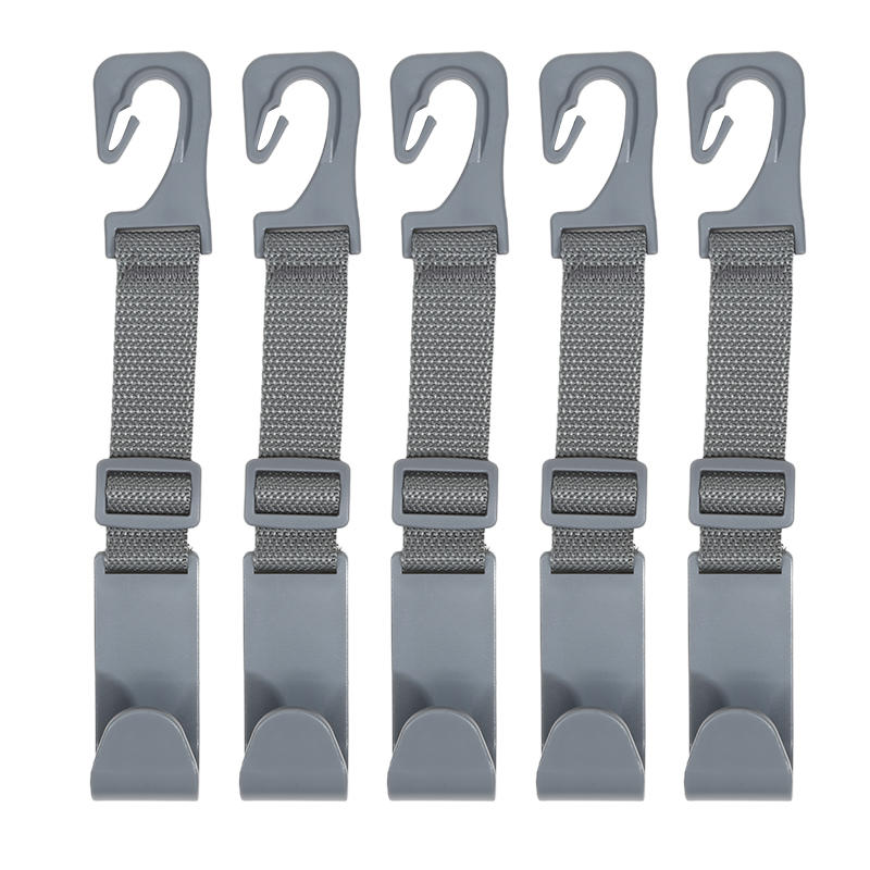 

4Pcs/set Adjustable Car Seat Headrest Hook Space-Saving Easy to Install Car Seat Back Purse Hanger Large Load-bearing Reusable