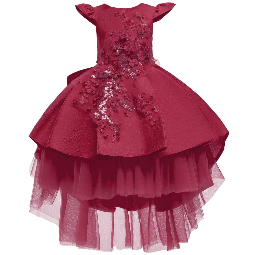 Children's Tuxedo Dress Skirt Girls Tuxedo Mesh Skirt Middle and Large Children's Princess Dress Kids Dress