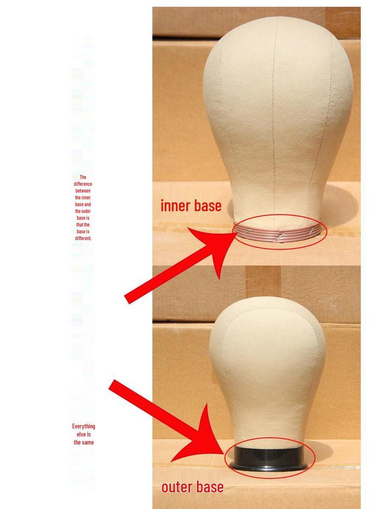 Cork Canvas Mannequin Head Stand for Wig Styling and Display