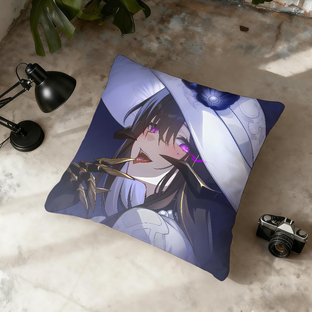 Honkai Star Constance The Dahlia cushion cover Home Office Convenient Nordic Simplicity Hit With Zipper Cushion Cover