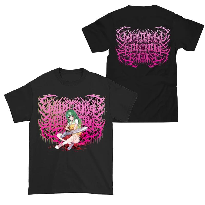 Summer Gothic Little Girl Beautiful Girl Print T Shirt Men's Short Sleeves Harajuku Street Fashion T-shirt Women Tees Tops