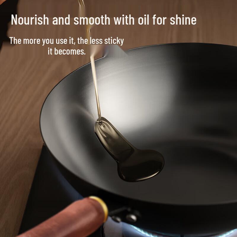 Supor 32cm Unbeschichteter Gusseisen-Wok