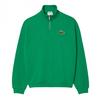 Unisex Adult Accent Badge Zip Neck Loose Fit Sweatshirt
