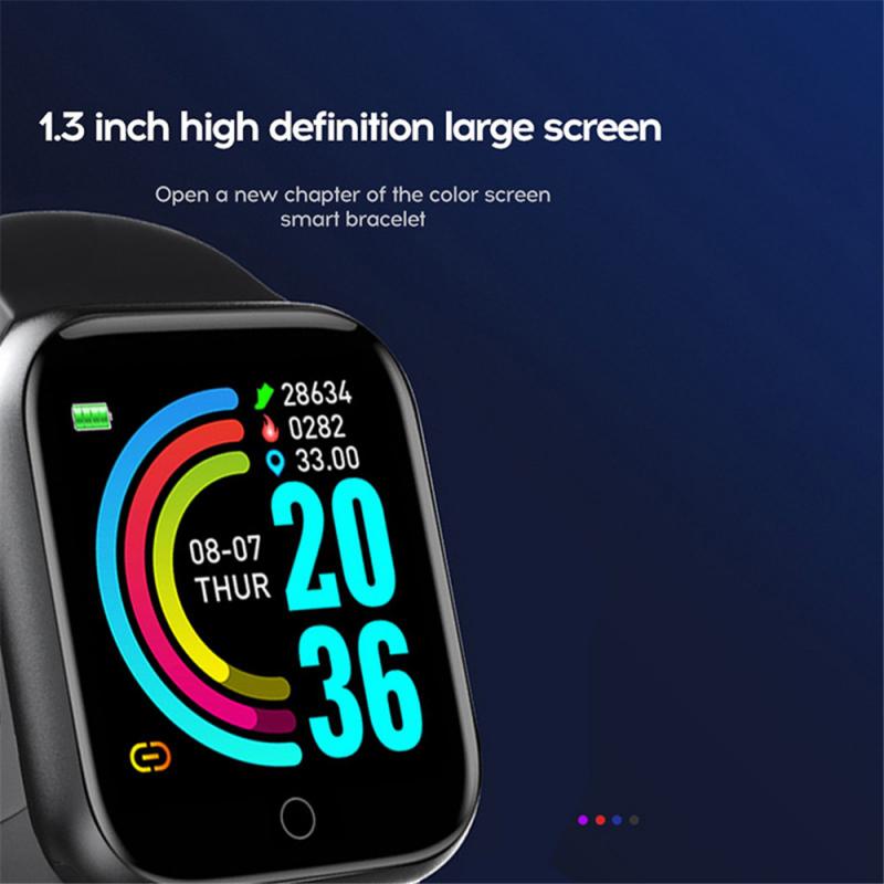 Y68 Bluetooth женщины Спорт Smartwatch Мужчины водонепроницаемые смарт-часы  Монитор сердечного тарифа Smart Android купить недорого — выгодные цены,  бесплатная доставка, реальные отзывы с фото — Joom