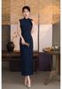 Solid Color Hong Kong Style Cheongsam Women's Summer Style New Chinese Style Daily National Style Literary and Artistic Cotton and Linen Fashion