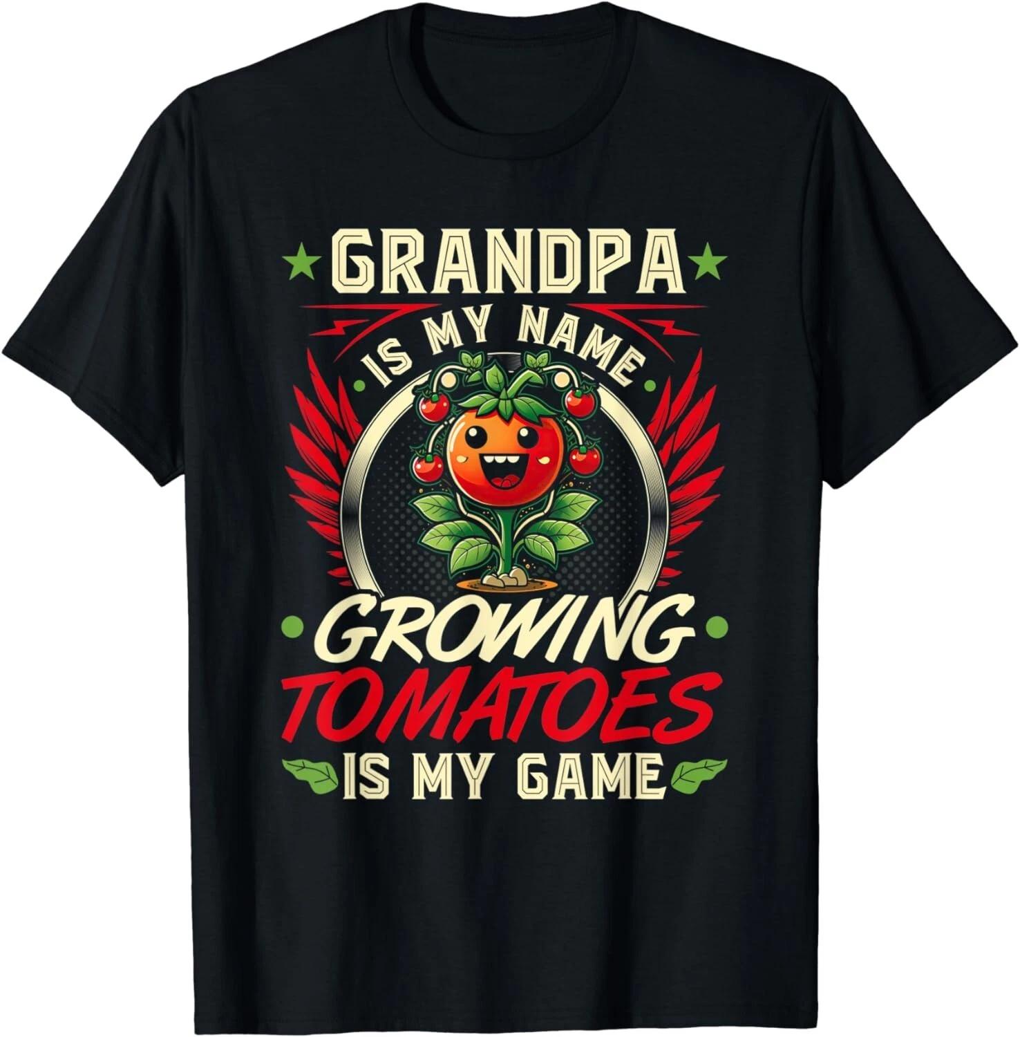 

Grandpa Tomato Gardening Quote, Funny Tomato Farmer Gift Unisex T-Shirt 3XL
