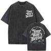 Fathers Day Fishers of Men Merch T Shirt Men Women Vintage Washed Hot Sale Tshirt High Quality Oversized T Shirts Streetwear