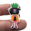 One Piece Cartoon Character Crocs Shoe Charms - Soft Rubber Decorative Accessories