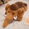 35/50CM Lovely Mammoth Plush Toys Stuffed Soft Animal Big Elephant Toy Kawaii Brown Mammoth Doll Birthday Gift