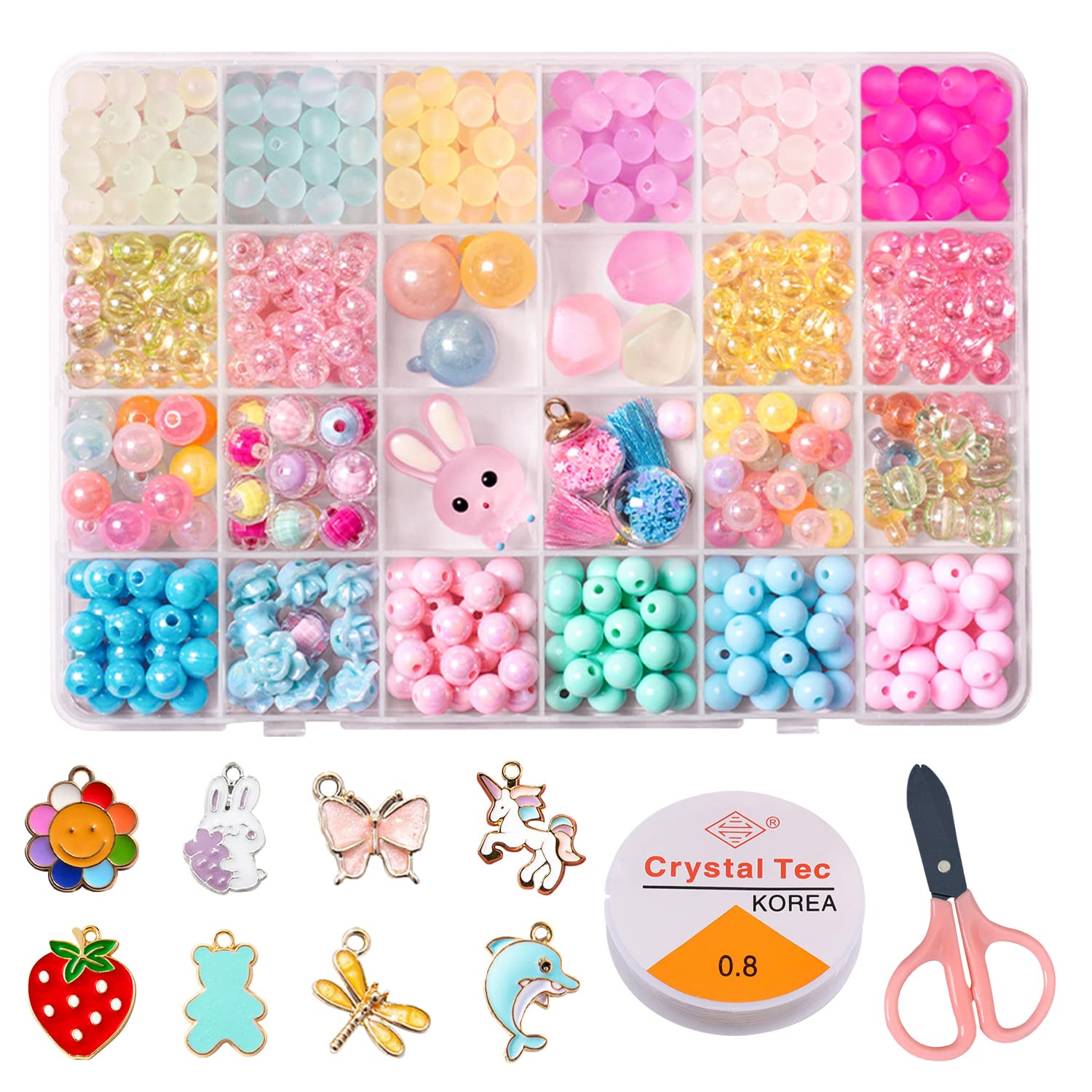 

HUAZONTOM Игрушки-бусины для аксессуаров День образовательный ручной работы Рождественская поделка Начальная школа 3 года 4 года День рождения Принцесса Милый набор Девочки,