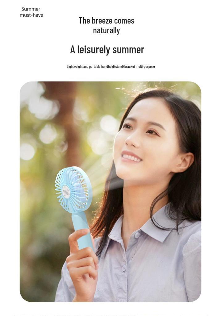 Portable Mini Desktop Electric Fan with Powerful Wind