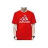 Adidas Alphabet Logo Print Round Neck Short Sleeve T-shirt Men Tops Red GL2401
