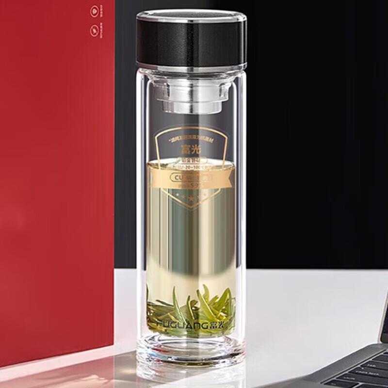 Fuguang G2213-SH-330 Antibacterial Glass Tea Mug