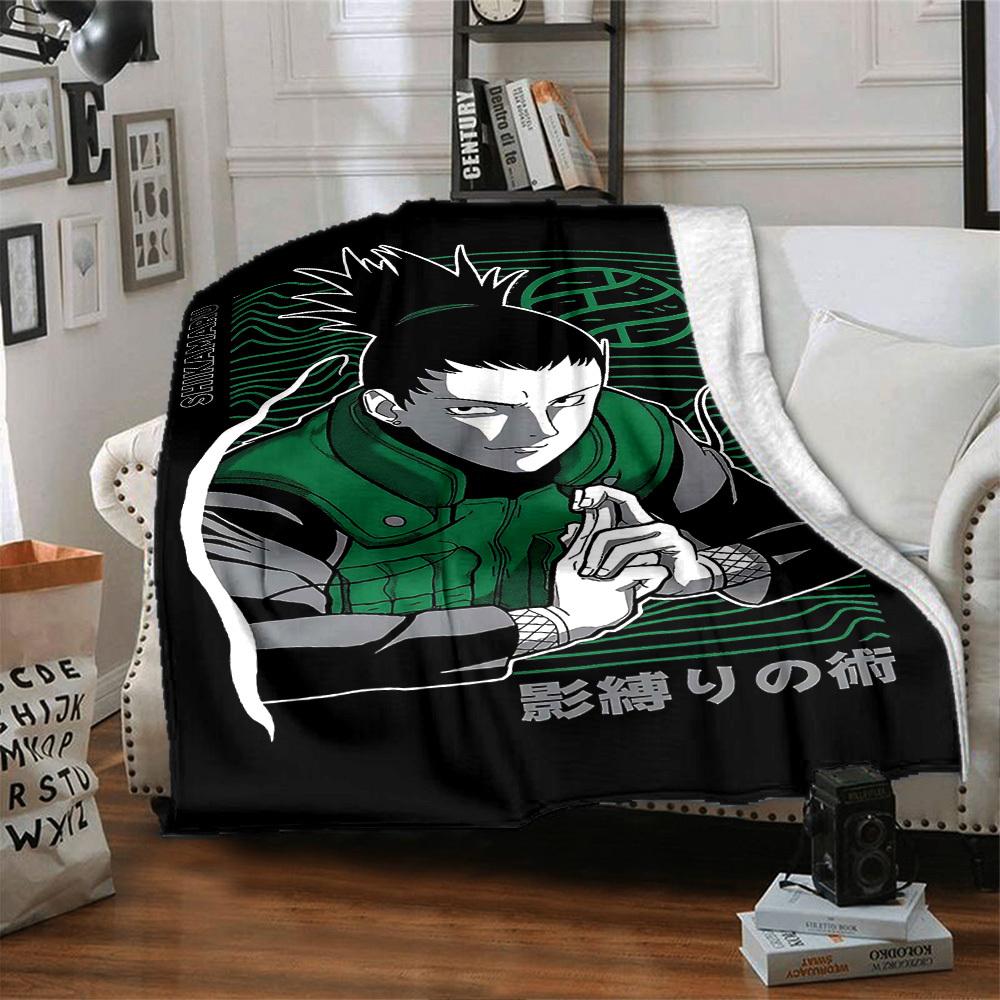 1pc Shikamaru Shadow Binding Technique Soft Flannel All Season Throw for Home, Office, Outdoor UseDurable Comfort Soft Warm Throw for Home