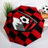 Automatyczny parasol z nadrukiem herbu AFC, 8-żebrowy, do podróży, na kemping, parasol codzienny, niezbędny prezent dla rodziny i przyjaciół