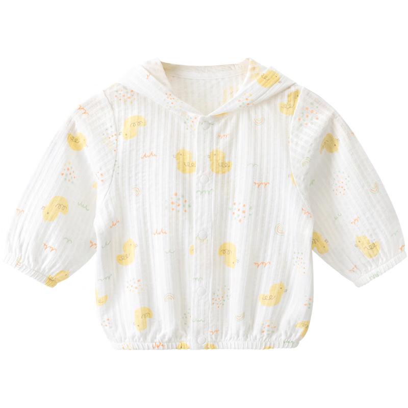 Baby Unisex Hooded Cotton Sun Protection Jacket 90