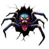 5Pcs Self Adhesive Spider Stickers Irregular Shape Vehicle Decals  Halloween Decoration