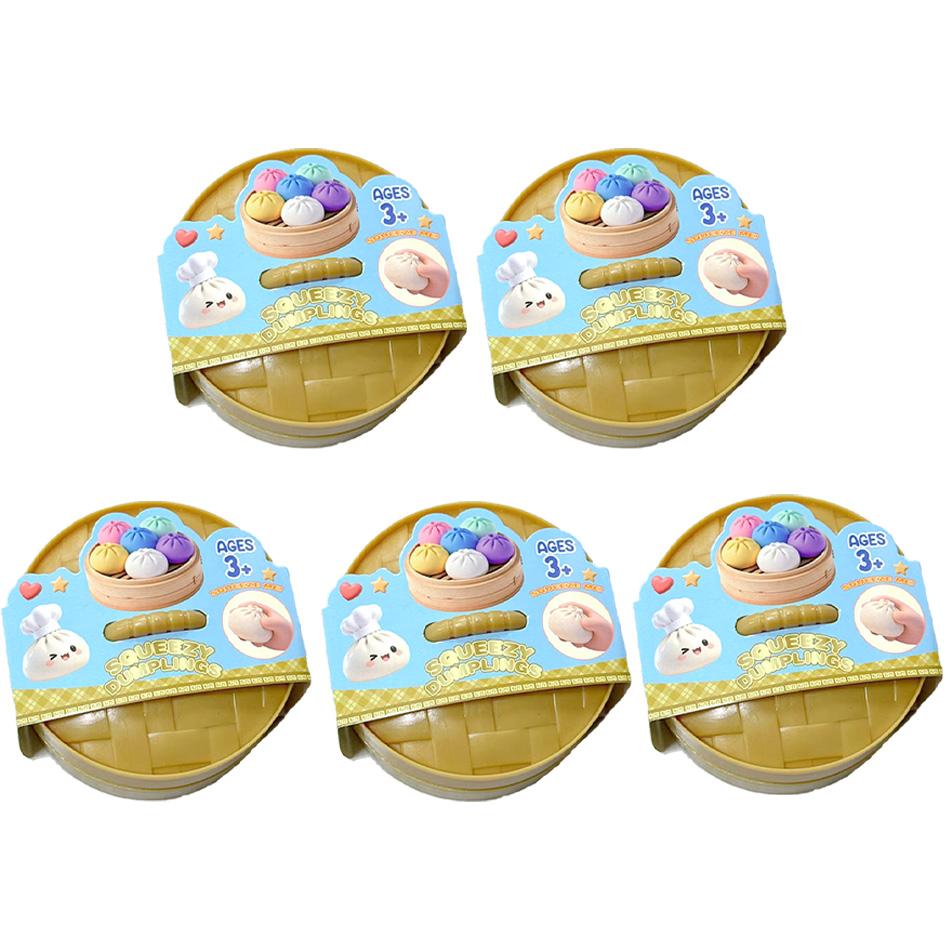 Jucărie squishy Găluște cu sclipici Bun Baozi Găluște Cutie Misterioasă Mâncare Colorată Squishy Jucărie Senzorială Fidget Jucărie Anti Stres de Strâns