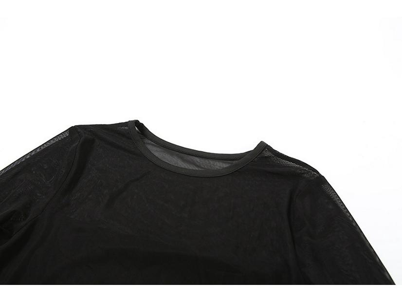 Slim-Fit Sexy Mesh Cardigan for Women - Stylish Cross-Border Design