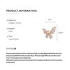 Pink Diamond Butterfly Zirconia Open Ring with Exquisite High-Grade Feel - Korean & Ins Style