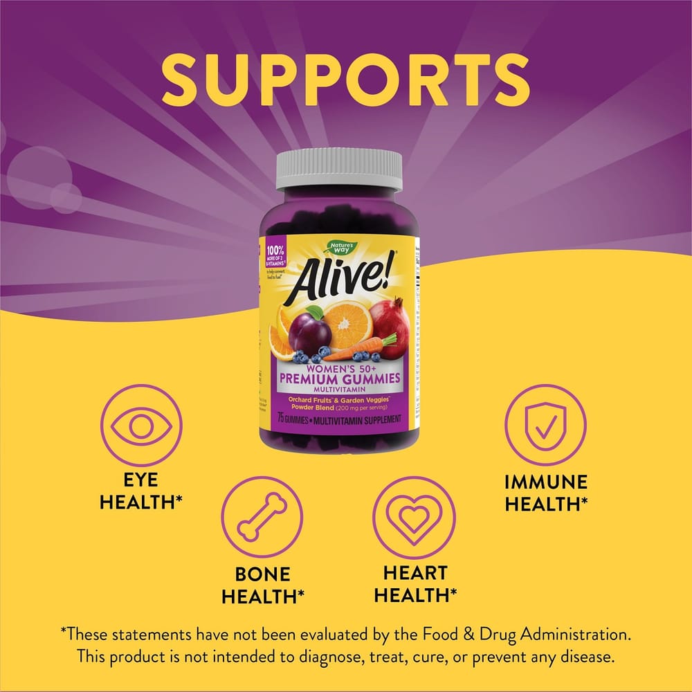 Nature's Way Alive! Women's 50+ Premium Multivitamin, 75 Counts