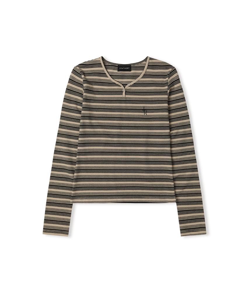 Ledeoli Slim Fit Striped Top [3 Colors]