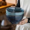 Japanese Retro Ceramic Bowl - Versatile for Salads, Noodles, Vegetables, Fruits, or Soups.