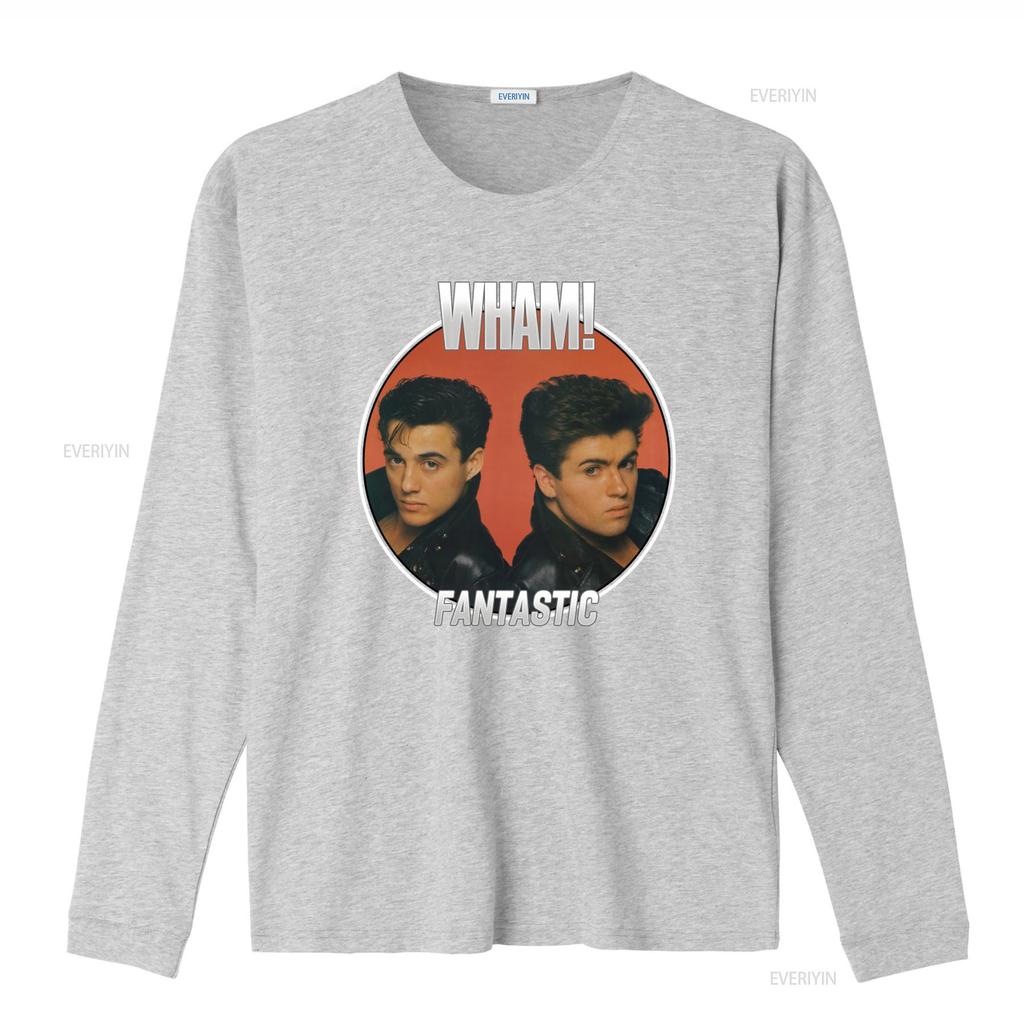 Wham George Michael Fantastic Album Cover Art Mens T Shirt Pop Music Tour Merch  vintage Washed fashion Stylish Stretched