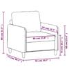 Vidaxl Fotel, Czarny, 60 Cm, Obity Aksamitem