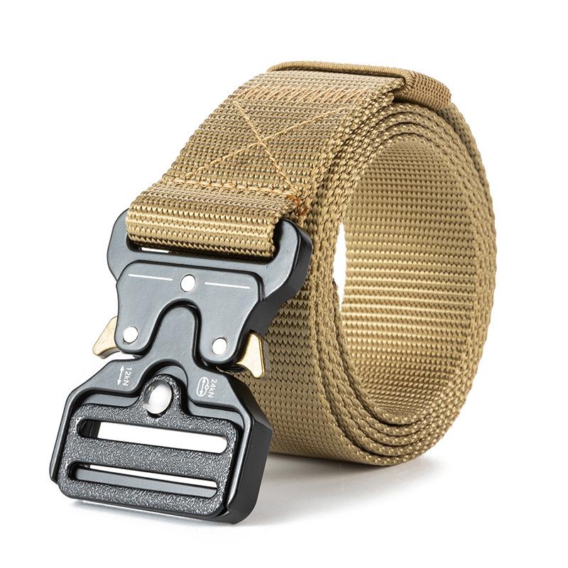 Men's Belt Metal Buckle Outdoor Hunting Multi Function Tactical Belt Combat Survival Marine Corps Canvas Nylon Women Sport Belt